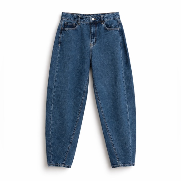 Primark Denim - Primark Dark Blue Women's Barrel Cut Jeans